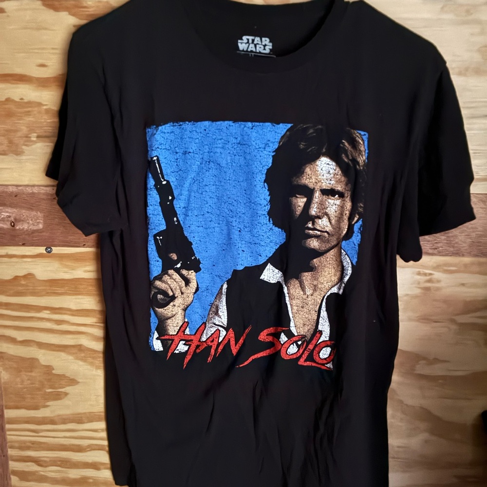 Star Wars Black Graphic T-Shirt mens size medium
